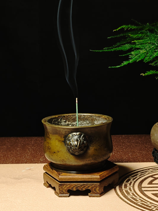 vesselofzen Lion-headed incense burner (1.05kg)