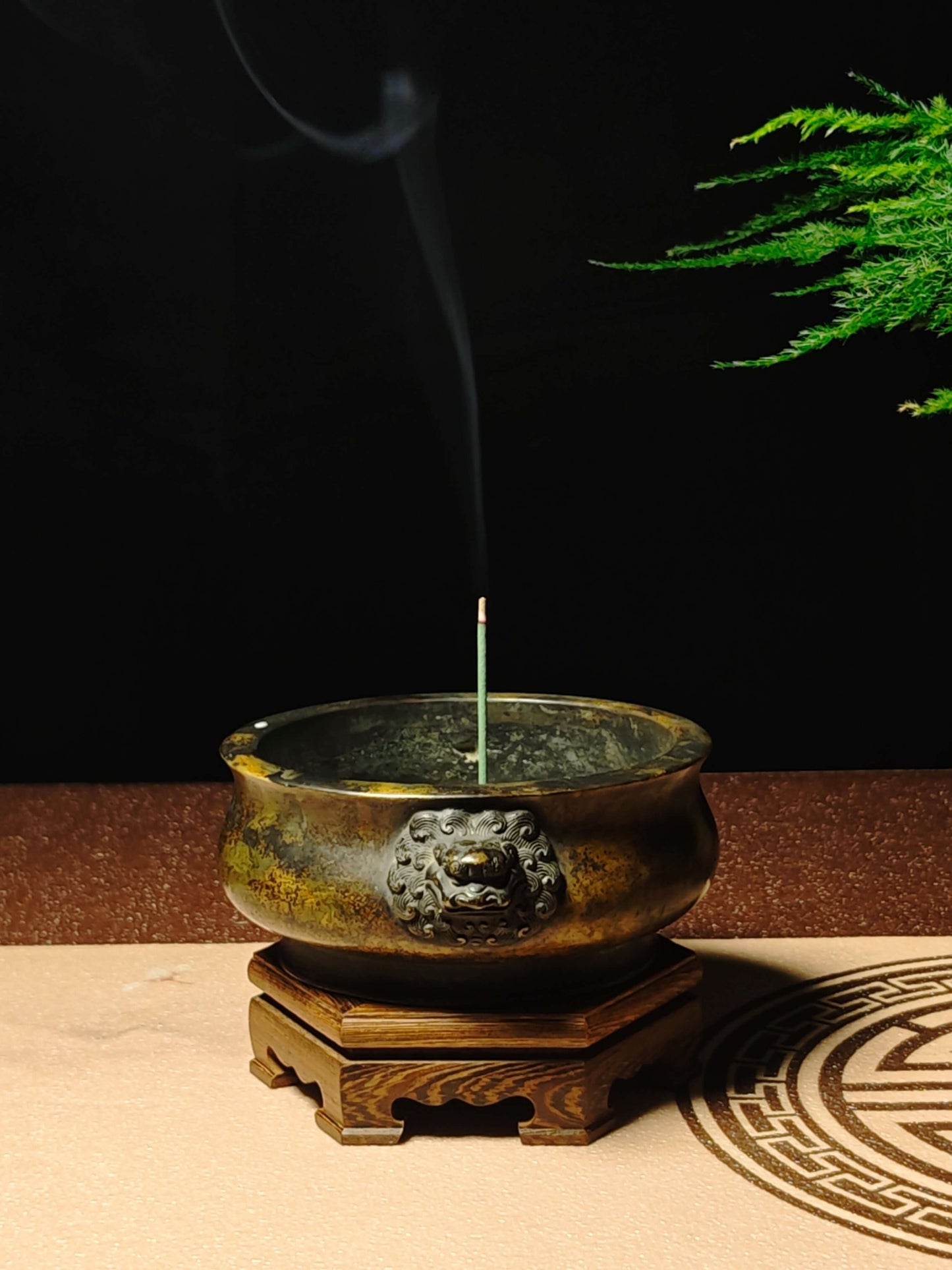 vesselofzen Lion-headed incense burner (1.3kg)