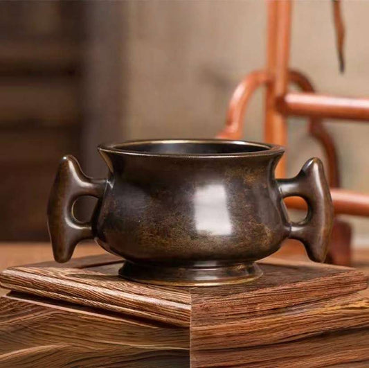 Vessel of Zen Prosperity With Flat Ears incense burner