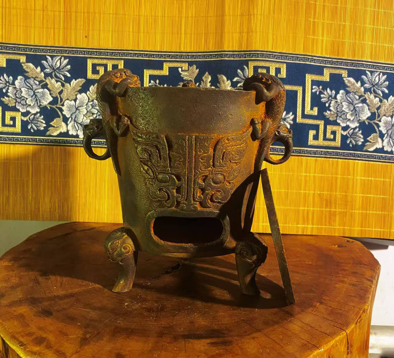 vesselofzen Zen incense burner carried by a dragon