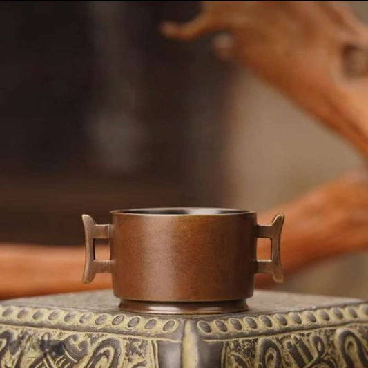 Vessel of Zen Treasure With Flat Ears incense burner