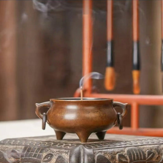 Vessel of Zen Rich With Loop Ears incense burner