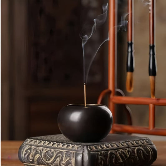 Vessel of Zen wise Round-Bodied incense burner
