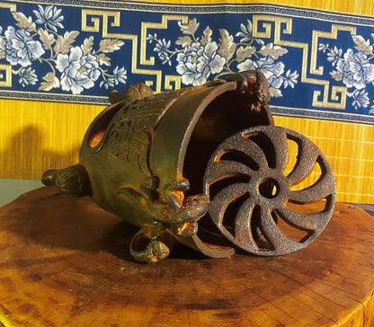 vesselofzen Zen incense burner carried by a dragon