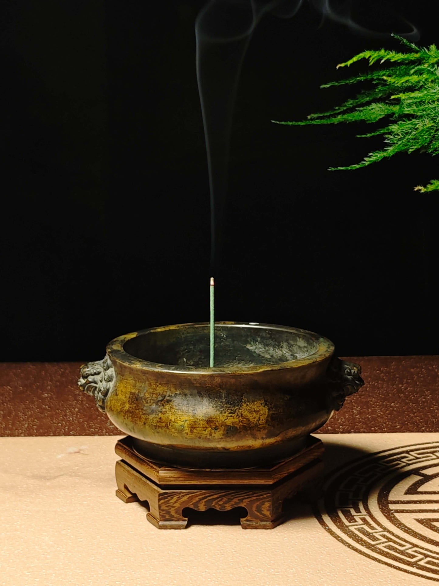 vesselofzen Lion-headed incense burner (1.3kg)